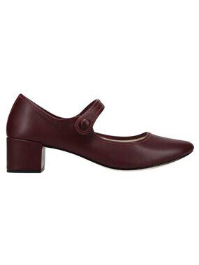 Repetto Kaia Gerber Pina Mary Jane Burgundy Leather EUC $530 Size 38